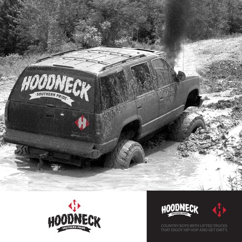 Southern logo with the title 'Hoodneck Logo Design'