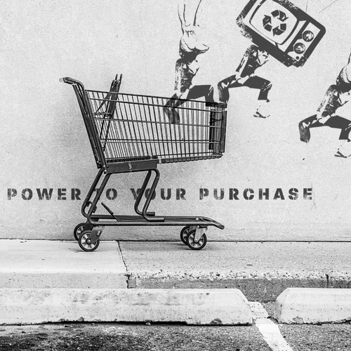 Propaganda design with the title 'Illustration for website background'