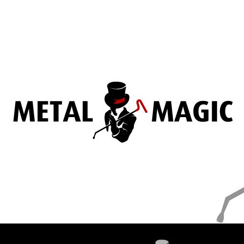 Black magic logo with the title 'Iconic Logo Design for Paintless Dent Repair Technician'