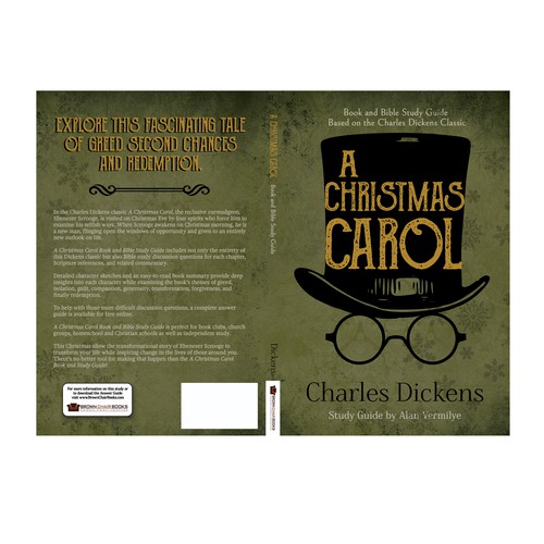 Classic book cover with the title 'A Christmas Carol Book cover'