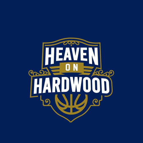 Baseball logo with the title 'Heaven On Hardwood'