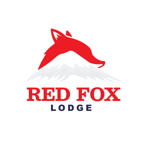 Country club logo with the title 'Red Fox Lodge'