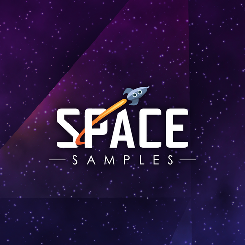 Rocket design with the title 'Logo for "Space Samples"'