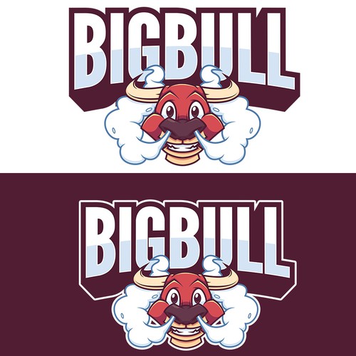 Vape logo with the title '90s style logo design for e-cigarette '