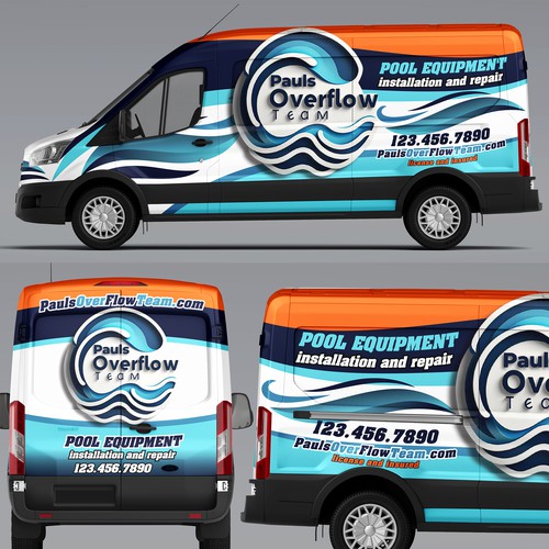 Wrapping design with the title 'Ford Tranzit van wrap'