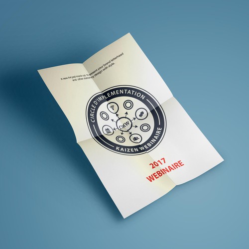 Webinar design with the title 'Logo design for a webinaire it's in german'