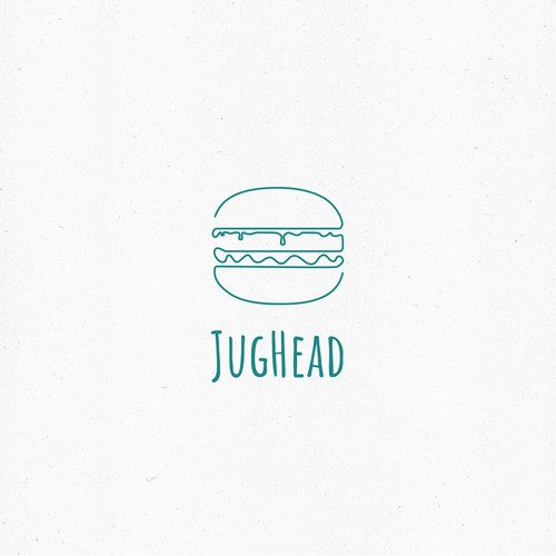 Comic logo with the title 'Logo for a burger restaurant'