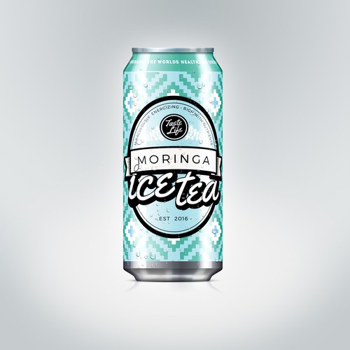 Pattern label with the title 'Mooring Ice Tea -Concept'