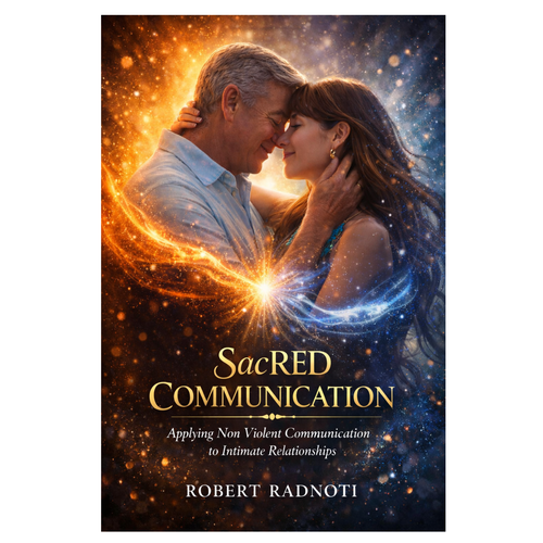 Romantic book cover with the title 'SACRAD COMMUNICATION '