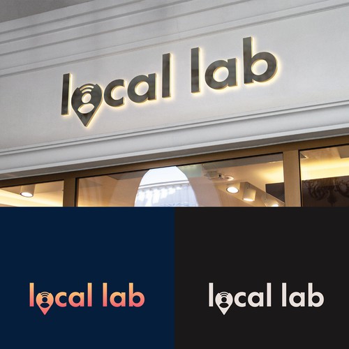 Communication logo with the title 'Logo concept for Local Lab'