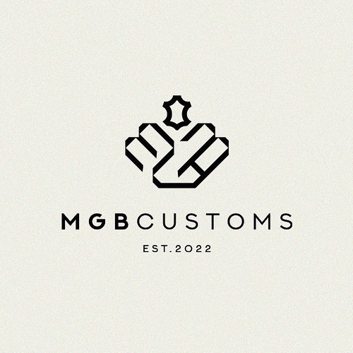 Leather design with the title 'MGB'