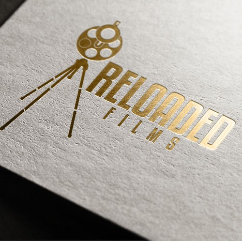 Movie logo with the title 'Film producer design'