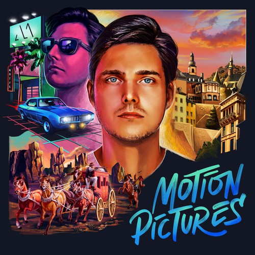 Single cover artwork with the title 'E.P Album Motion Pictures Mathieu Moes'