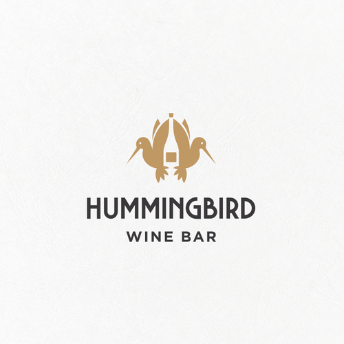 Hummingbird logo with the title 'Hummingbird Wine Bar Logo'