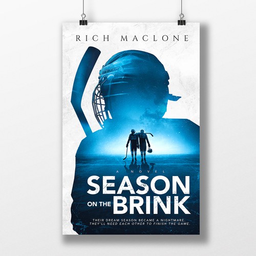 Sports book cover with the title 'Season on the Brink'