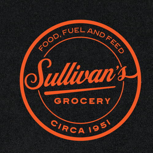 Food store logo with the title 'Grocery Logo Design '