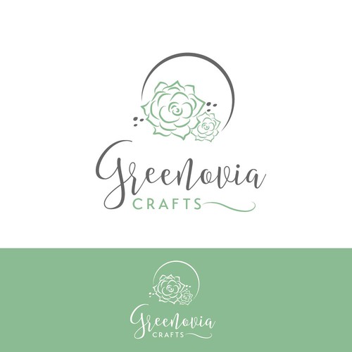 Florist design with the title 'Logo for company making terrariums and other plant designs'