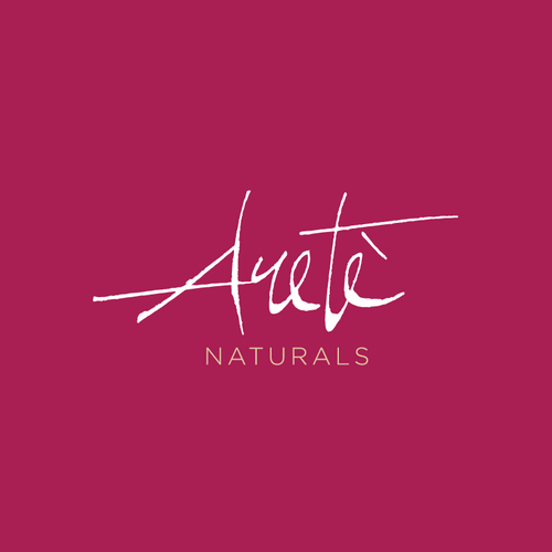 Calligraphy logo with the title 'Custom lettering for Arete'