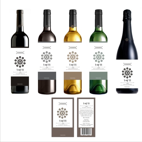 Australia label with the title 'New product label wanted for Courabyra Wines'