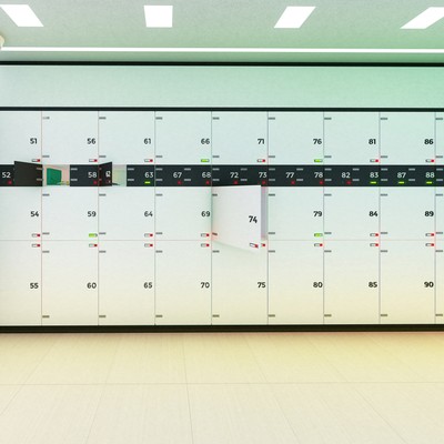 Smart Lockers Room Design & Visualization