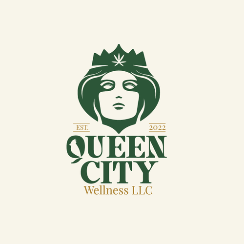 Cool weed logo with the title 'QUEEN CITY'