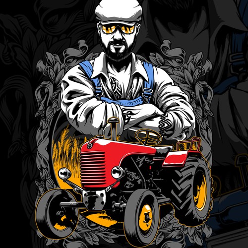 Agriculture t-shirt with the title 'cool farmer'