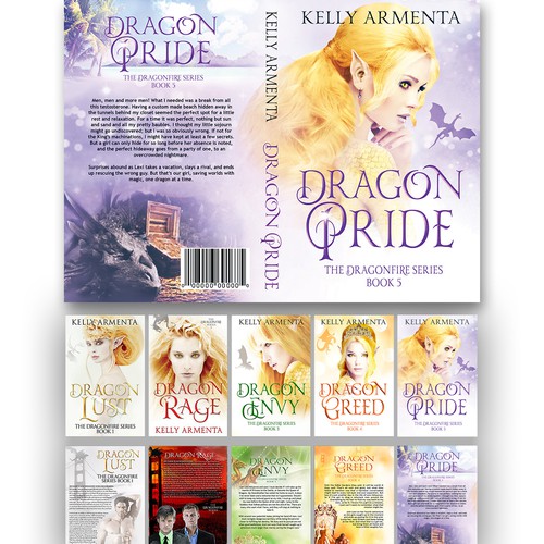 Series book cover with the title 'Fantasy Fiction Cover Concept'