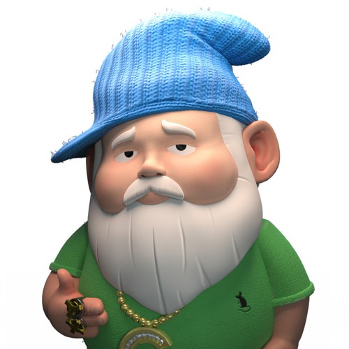 Model design with the title 'Lil' G-Nome character contest'