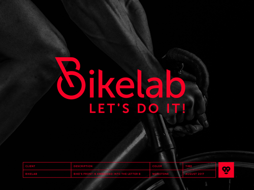 Integration logo with the title 'Smart logo for cycling virtual training environment'