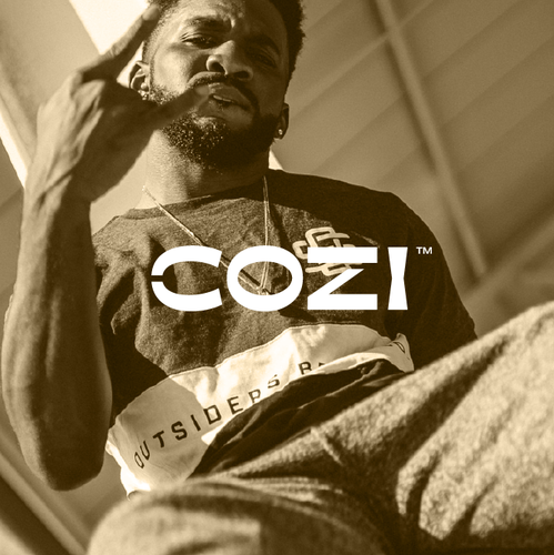 Man logo with the title 'Cozi'