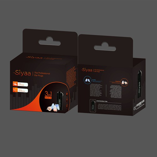 Cool packaging with the title 'siyaa earohone packaging'