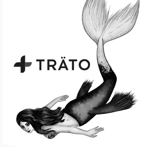 Mermaid t-shirt with the title 'Mermaid painting'