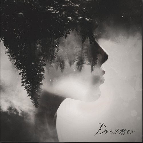 Forest artwork with the title 'Double exposure Album artwork'