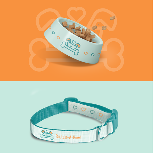 Pet food logo with the title 'Pet Supply Store Logo'