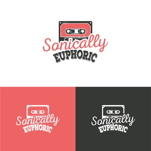 90s design with the title 'Music company logo'