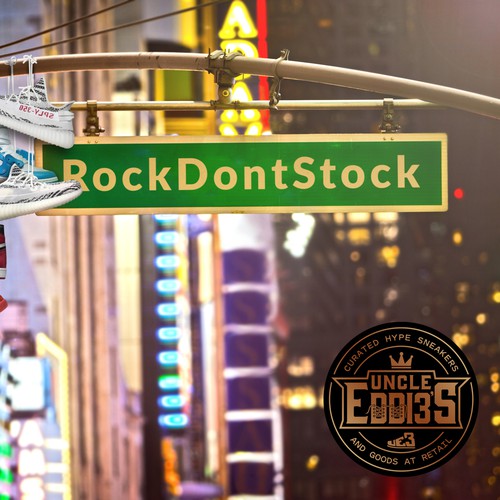 Sneaker design with the title 'Photo editing for main image on website'