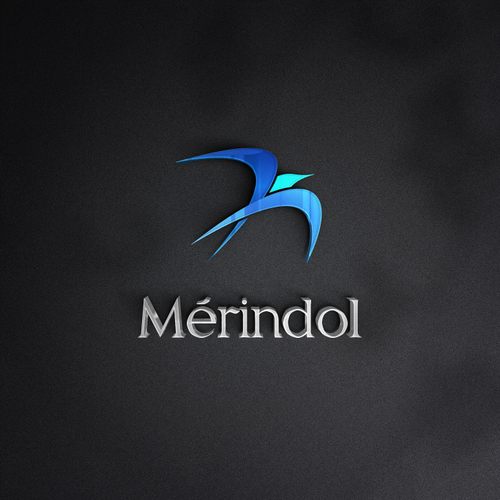 Village brand with the title 'Mérindol logo concept'