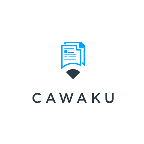 Copywriting design with the title 'cawaku'