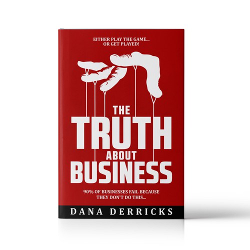 Typography book cover with the title 'The Truth About Business'