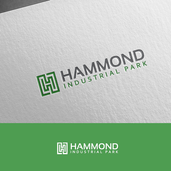 Warehouse logo with the title 'Logo Design for Hammond Industrial Park'