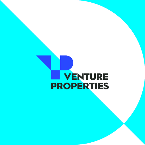 Bright logo with the title 'Venture Properties — real estate brokerage in Northern California.'