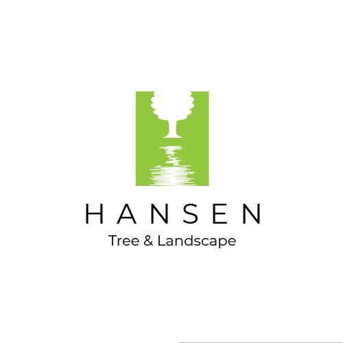 Landscaping brand with the title 'HANSEN Tree & Landscape logo design'