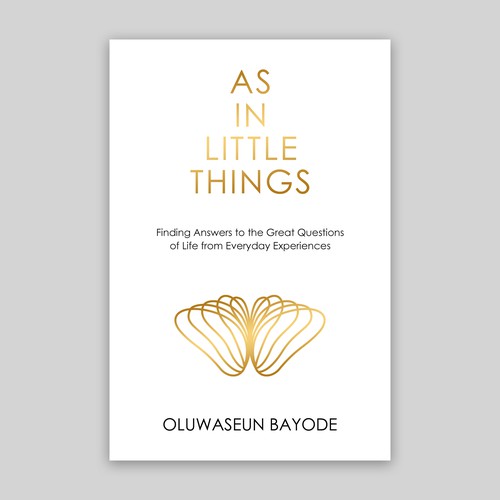 Butterfly book cover with the title 'AS IN LITTLE THINGS'