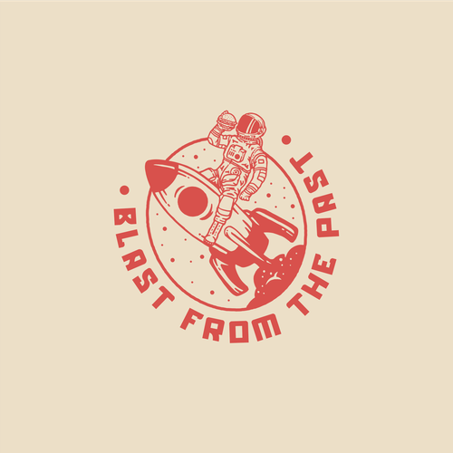 Burger design with the title 'Logo for Blast From The Past'