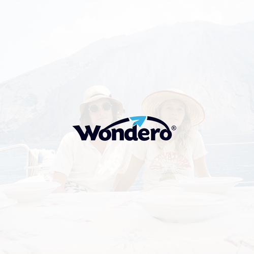 Paper plane design with the title 'Modern logotype for travel application developer'