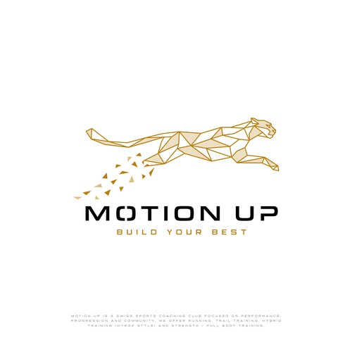 Sports brand with the title 'Motion up - Build your Best'