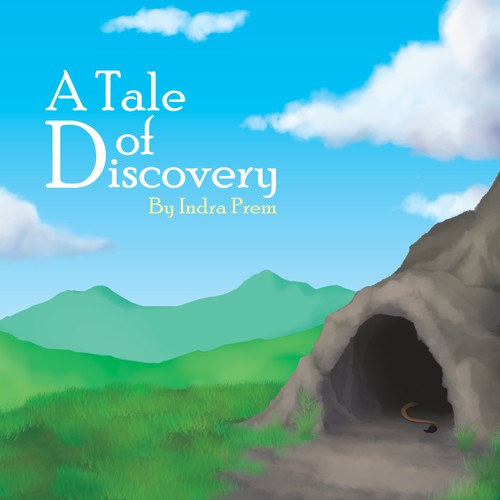 Landscape book cover with the title 'Cover of children book'