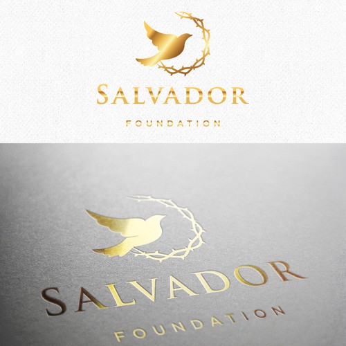 Fancy design with the title 'Non- profit catholic logo'