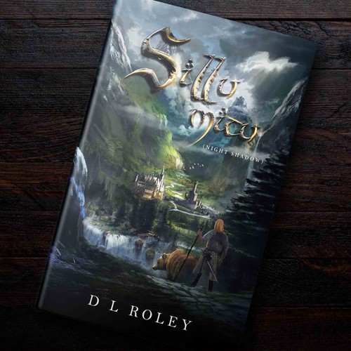 Landscape book cover with the title '"Sillu Mitu (Night Shadow)" Artwork (Fantasy) '