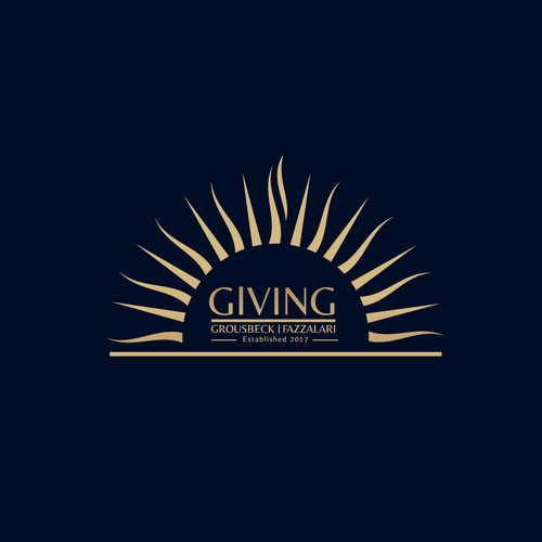 Logo with the title 'Logo proposal for a philantropic foundation'